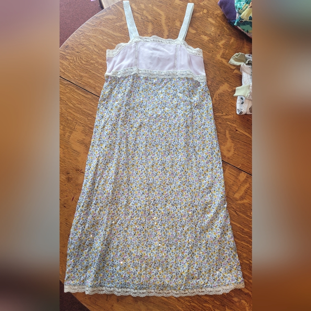 ZARA Girls Child Floral Lace Trim Dress